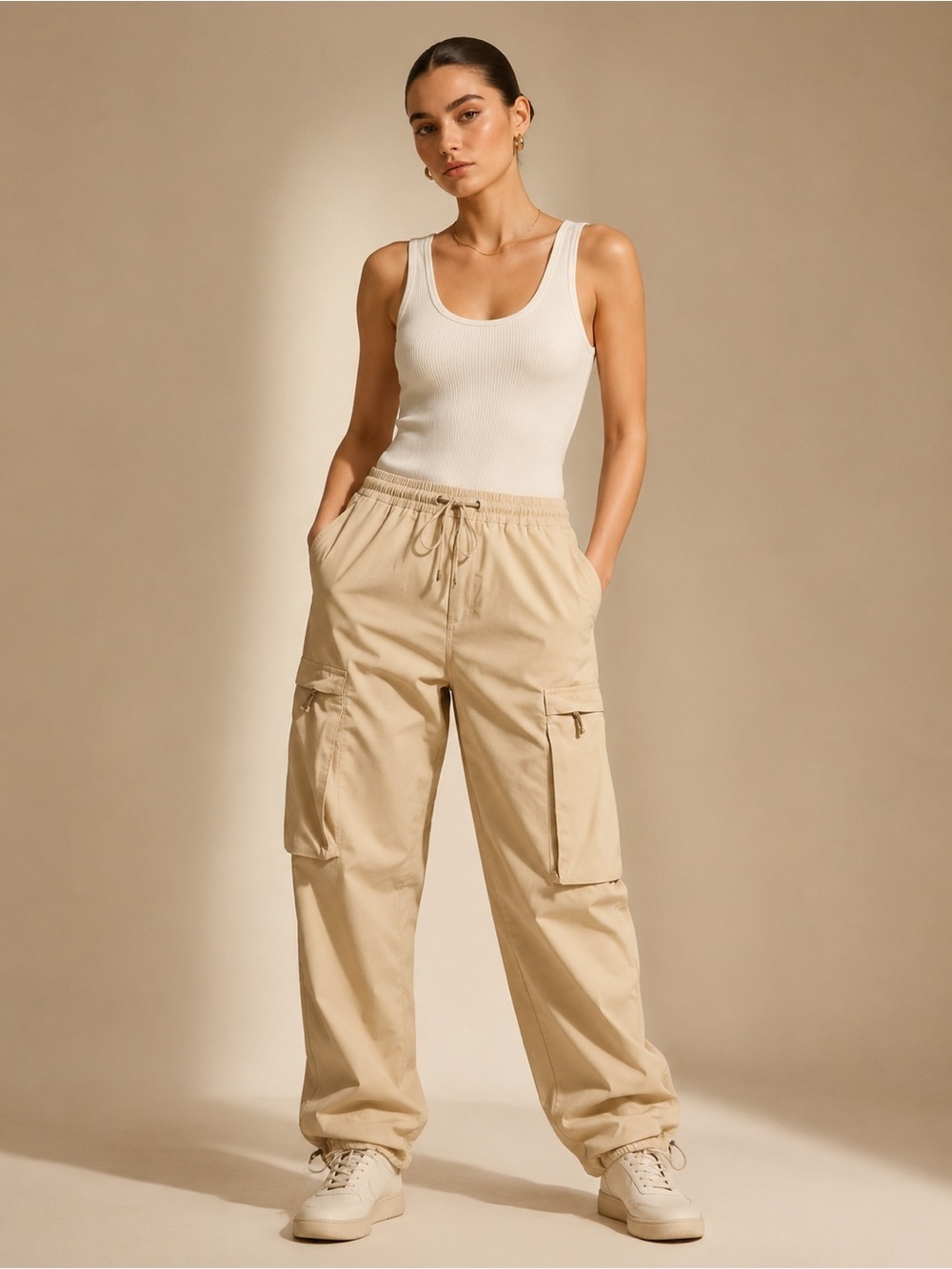 Columbia Women's Beige Cargo Joggers